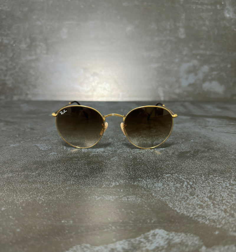 RAY-BAN ROUND METAL GOLD