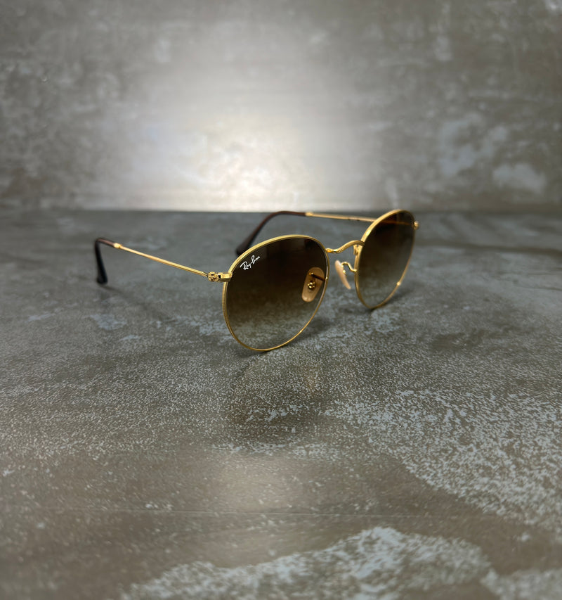 RAY-BAN ROUND METAL GOLD