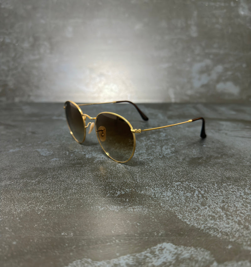 RAY-BAN ROUND METAL GOLD