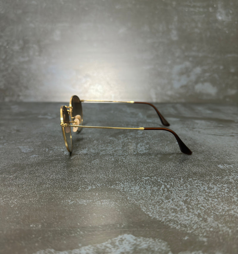 RAY-BAN ROUND METAL GOLD