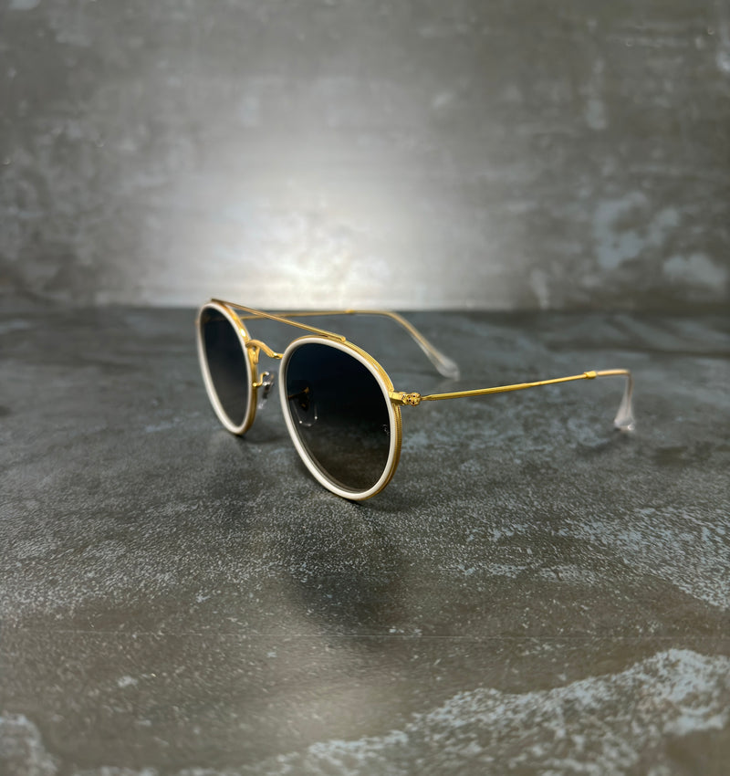 RAY-BAN ROUND DOUBLE BRIDGE OURO